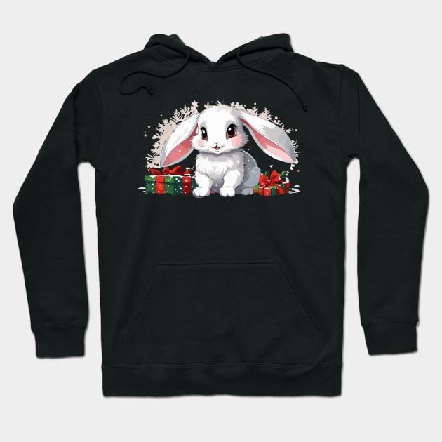 Christmas bunny Hoodie by la chataigne qui vole ⭐⭐⭐⭐⭐